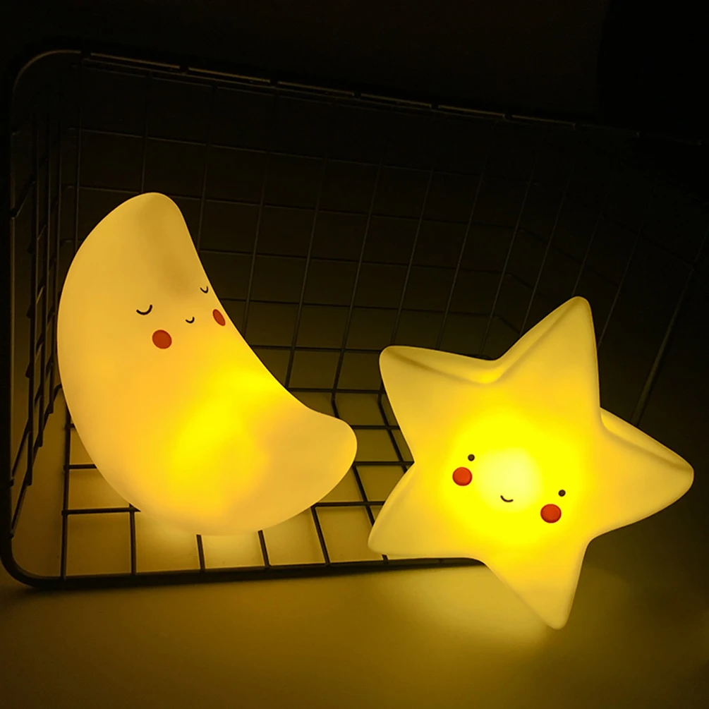 

LEDGLE Star LED Night Light Cute Sun Star Bedroom Decoration Light Baby Feeding Lamp Bedside Night Light Children's Toy Lamps