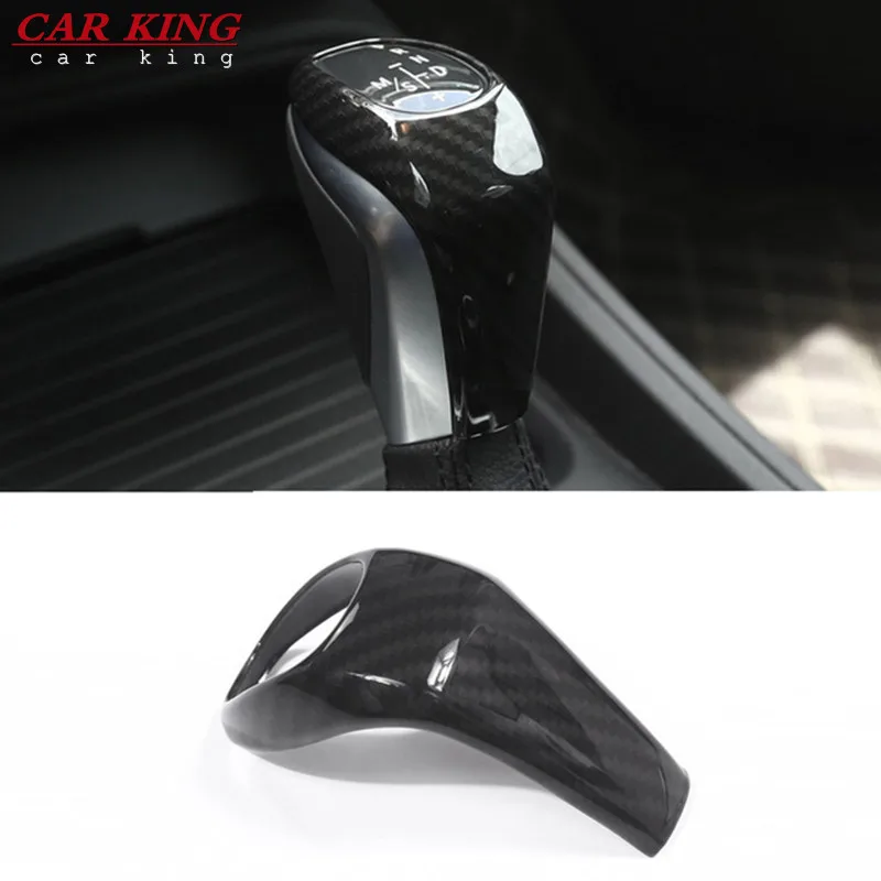 

For BMW X1 F48 2016 2017 2 series 218i Gran Tourer F46 2015-2017 accessories ABS Carbon Fiber Style Gear Shift Head Cover Trim