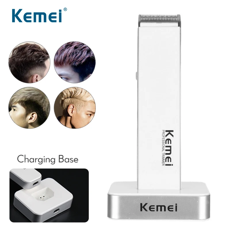Kemei перезаряжаемая электрическая бритва для волос машинка стрижки бритья