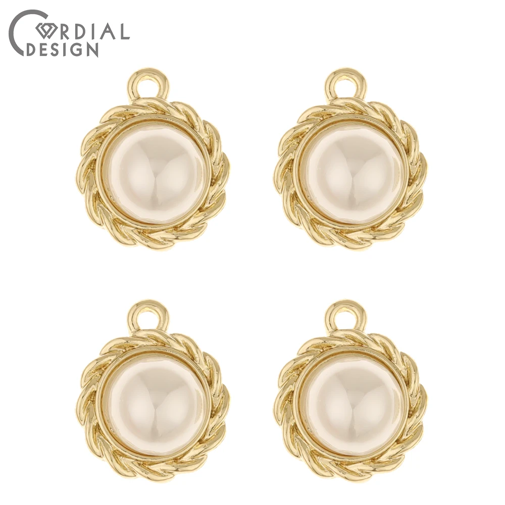 

Cordial Design 50Pcs 15*18MM Jewelry Accessories/Round Shape/Imitation Pearl/Jewelry Findings & Components/Earrings Pendants