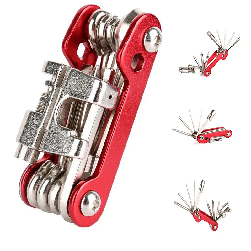 Велосипедный ремонтный инструмент многофункциональный складной мини шестигранный ключ отвертка цепной резак MTB велосипед стальной портативный инструмент для велоспорта R0191.