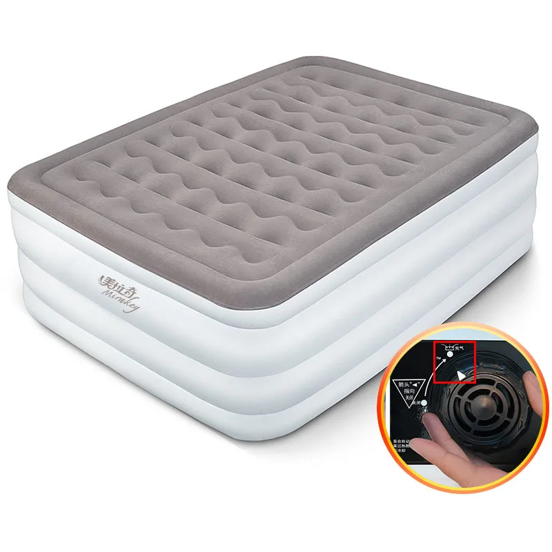 Надувная кровать воздушный матрас для одного дома двойная утолщенная высокая