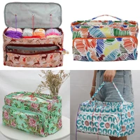 square yarn storage bag 6 colors crochet bag for crochet hooks and knitting needles diy weave knitting bag sewing accessories