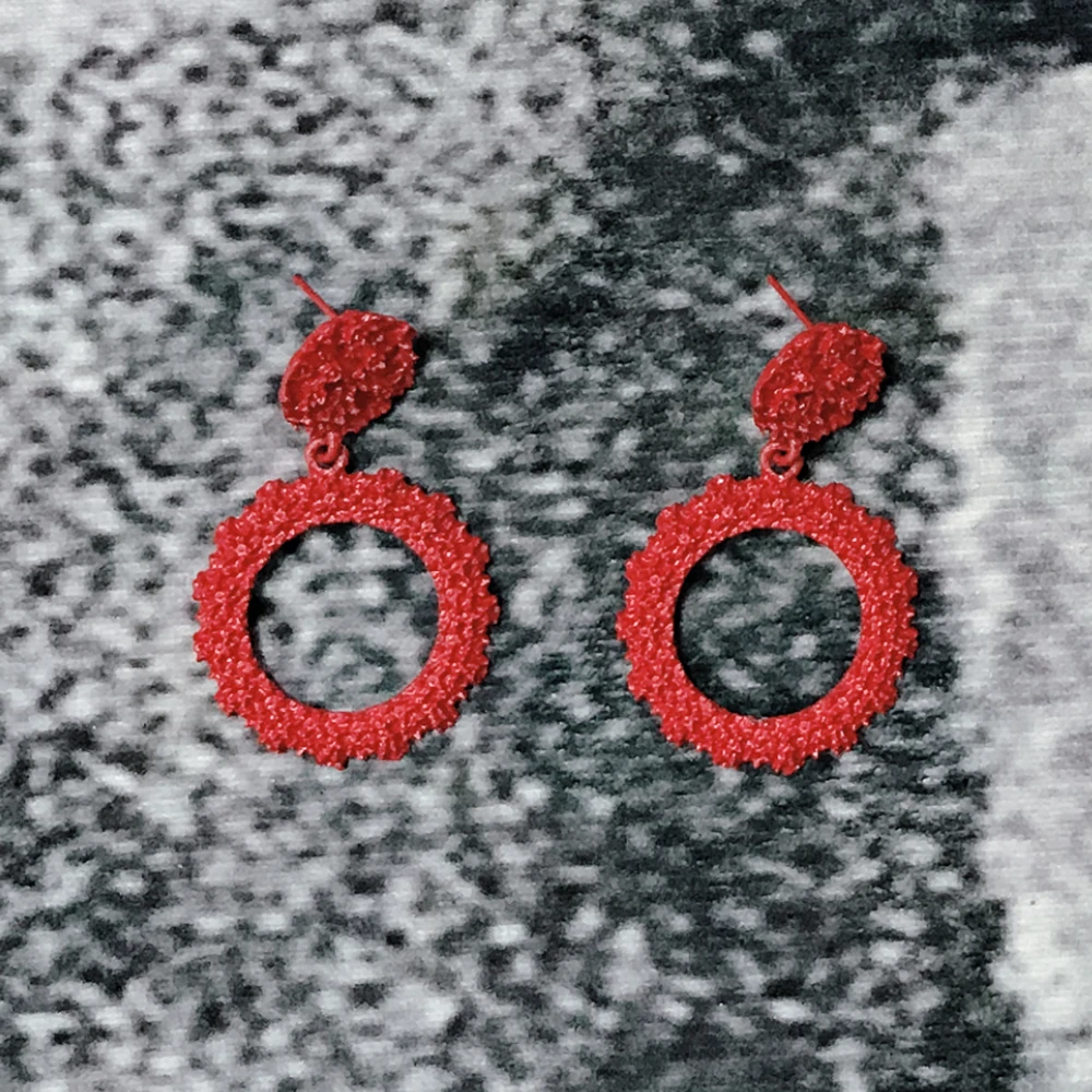 Женские современные Золотые сережки большие и тяжелые круглые серьги в