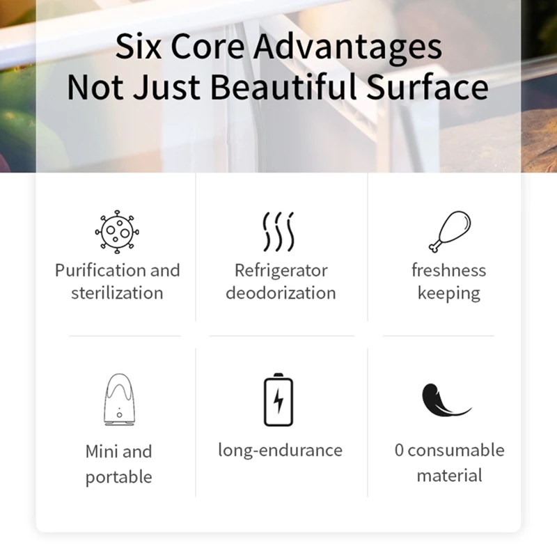 

Air Purifier Household Refrigerator Deodorizer Ozone Lamp Methanol