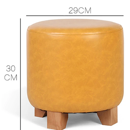 Новинка бытовой табурет с низкой ногой круглая маленькая деревянная скамейка