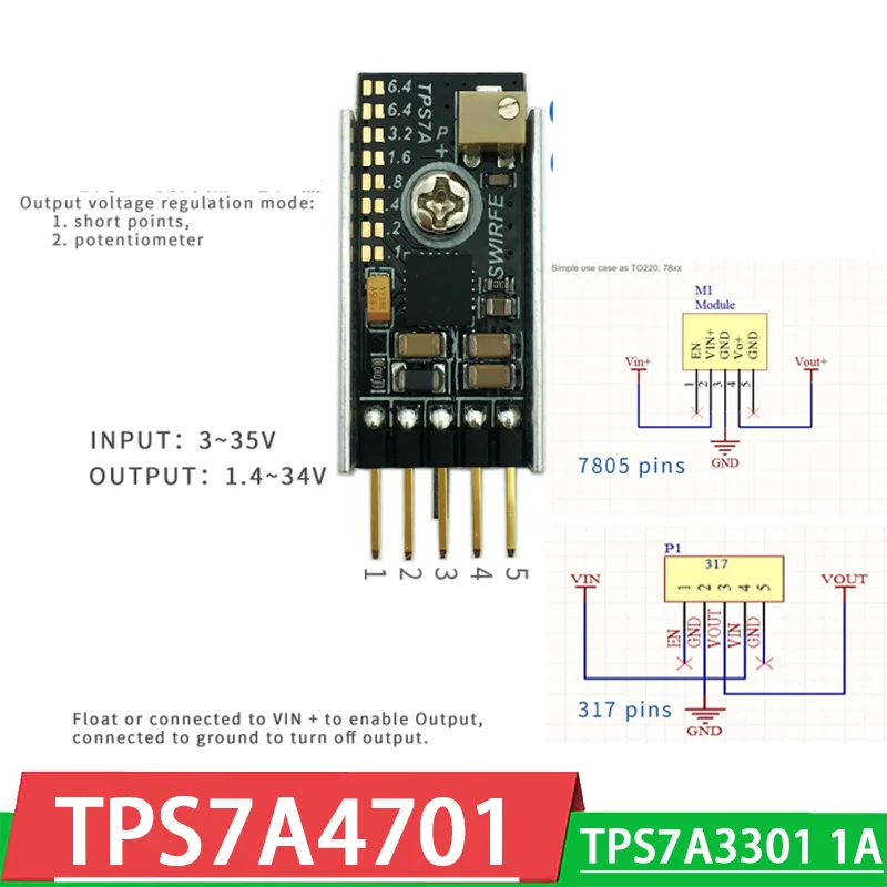 TPS7A4701 TPS7A3301 1A линейный регулятор напряжения с низким уровнем шума 3 в 5 12 В 15 24 RF