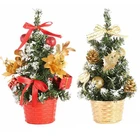 Рождественская елка 20 см, искусственная настольная Рождественская елка для дома, гостиницы, торгового центра, для рождественской вечеринки, домашние украшения, новый год 2022