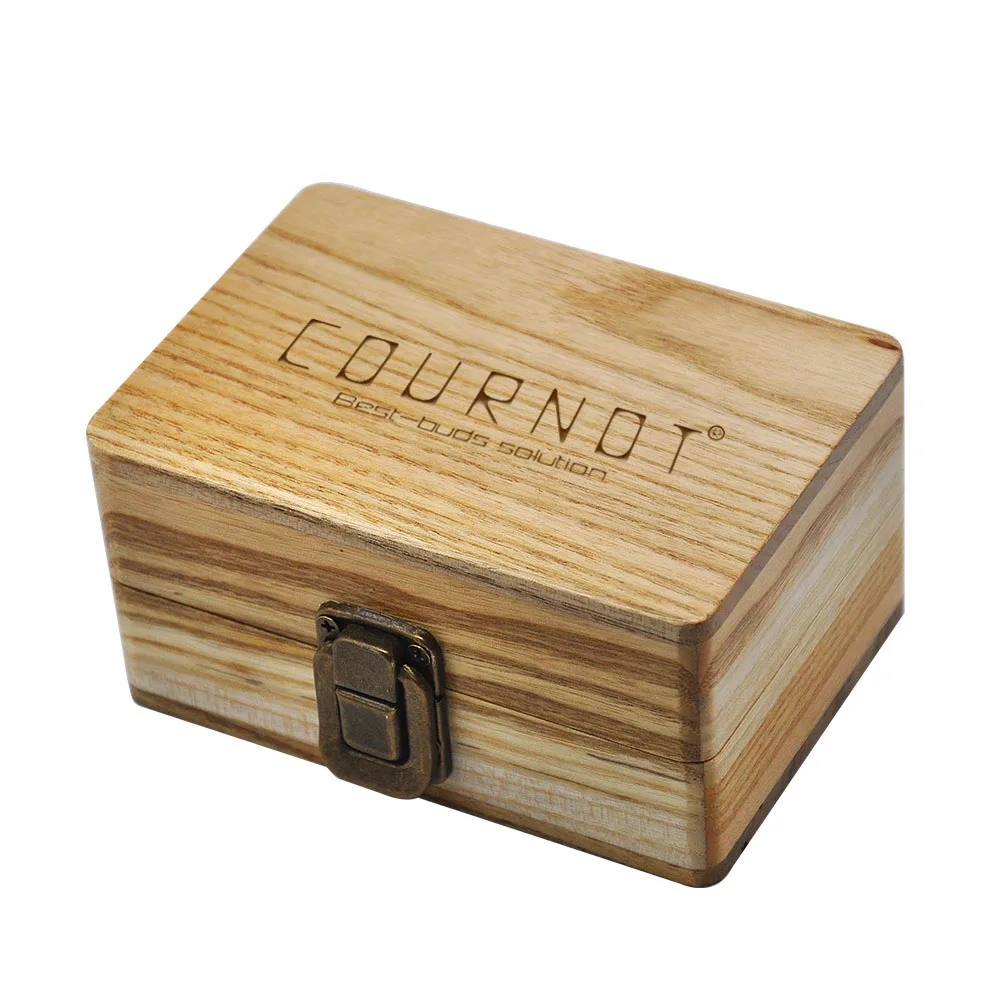 

COURNOT Natural Handmade Wooden Stash Case Box 63*87*121MM Big Volume Crude Wood Tobacco Herb Box Smoke Pipe Accessories