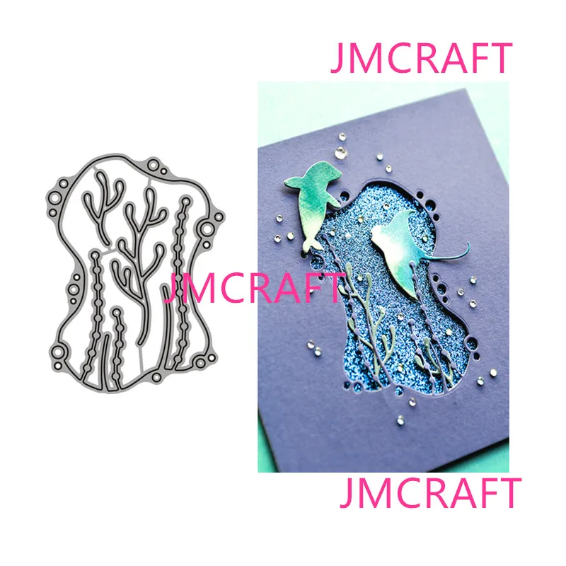 

JMCRAFT Long Seaweed And Bubble Decoration Metal Cutting Die For Scrapbooking Practice Hands-on DIY Album Card Handmade Tool