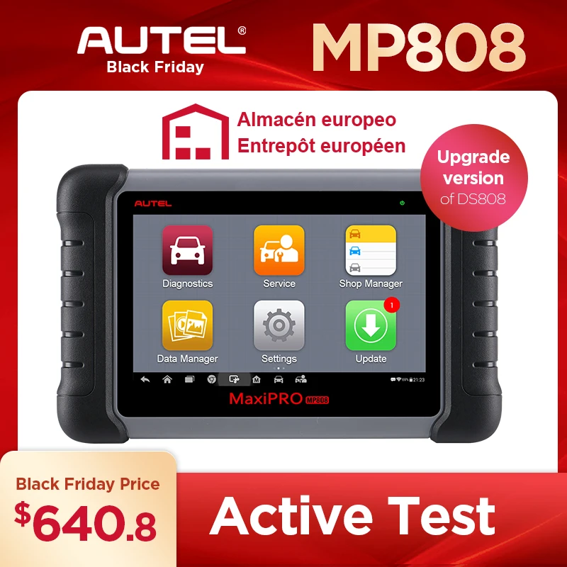 Autel MaxiPRO MP808 диагностический инструмент OBD2 Профессиональный OE-level OBDII диагностический инструмент ключ кодирования PK MaxiDAS DS808 DS708 MS906