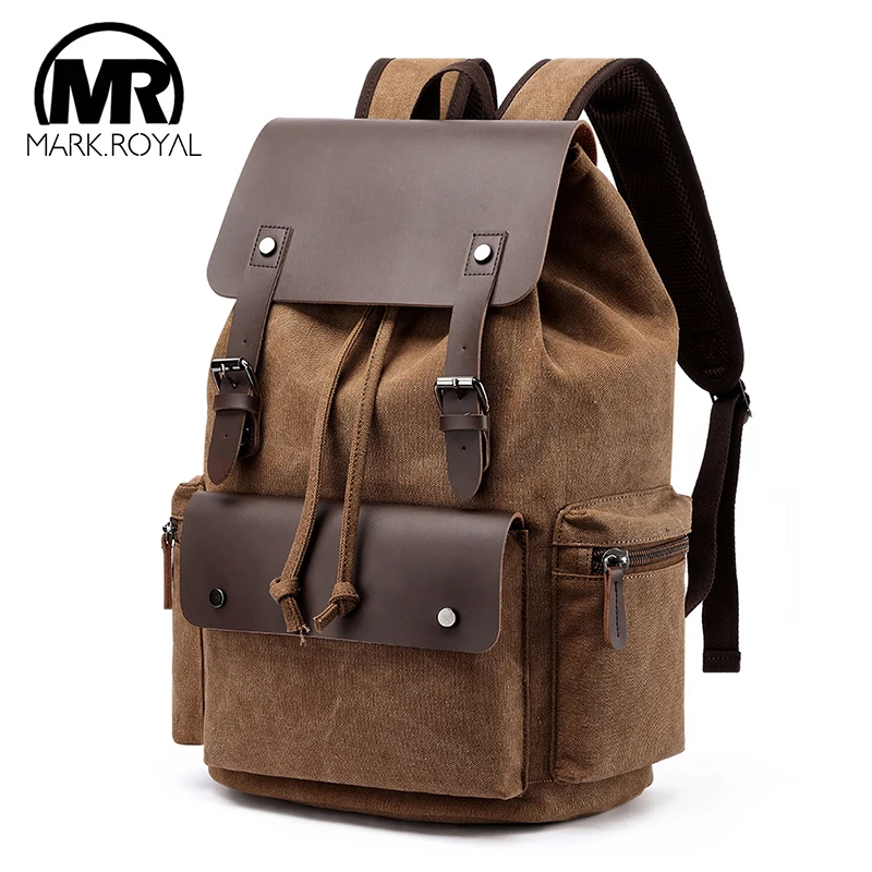 Рюкзак MARKROYAL мужской Холщовый с защитой от кражи большой вместимости 20-35 л | Багаж