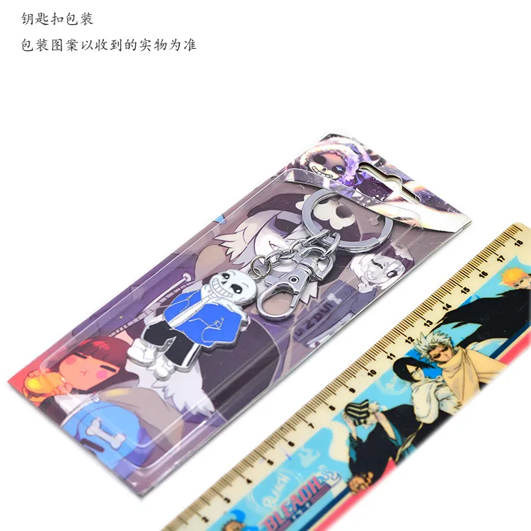 

Anime Game Undertale Metal Keychains Frisk/Sans/Toriel/Papyrus/Alphys Fashion Pendant For Bag With Cosplay Accessories For Gift