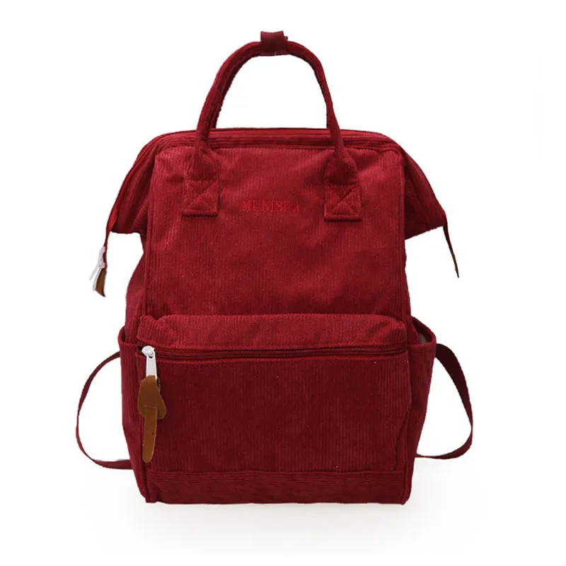 Женские сумки вельветовые рюкзаки для женщин новая зимняя модная вместительная