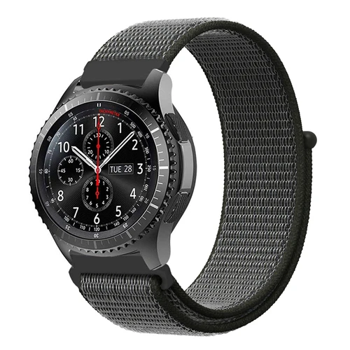 Olive green 22 мм 20 мм Шестерня S3 ремешок для samsung Galaxy Watch 42 мм 46 мм полоса Frontier Классическая активная спортивная нейлоновая петля для samsung S3 S2 - Цвет ремешка: Olive green