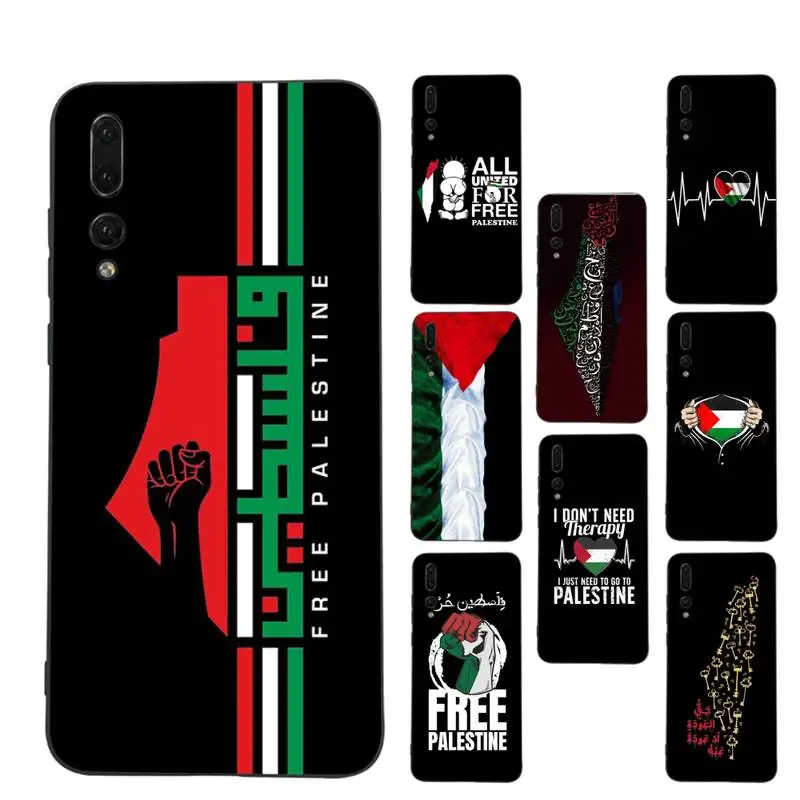 

Free Palestine Map Arabic Phone Case Soft Silicone Case For Huaweip30lite p30 20pro p40lite P30 Capa