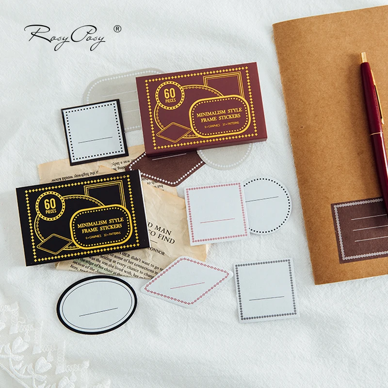 Ретро Классические этикетки рамка наклейки пуля декоративные записываемые