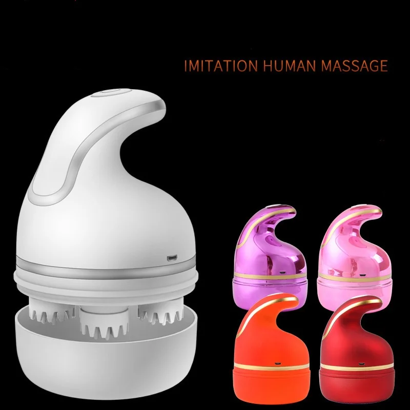 

3D Head Massager Relieve Stress Waterproof Electric Wireless Scalp Pet Cat Dog Massage Body Deep Tissue Kneading Vibrating Devic