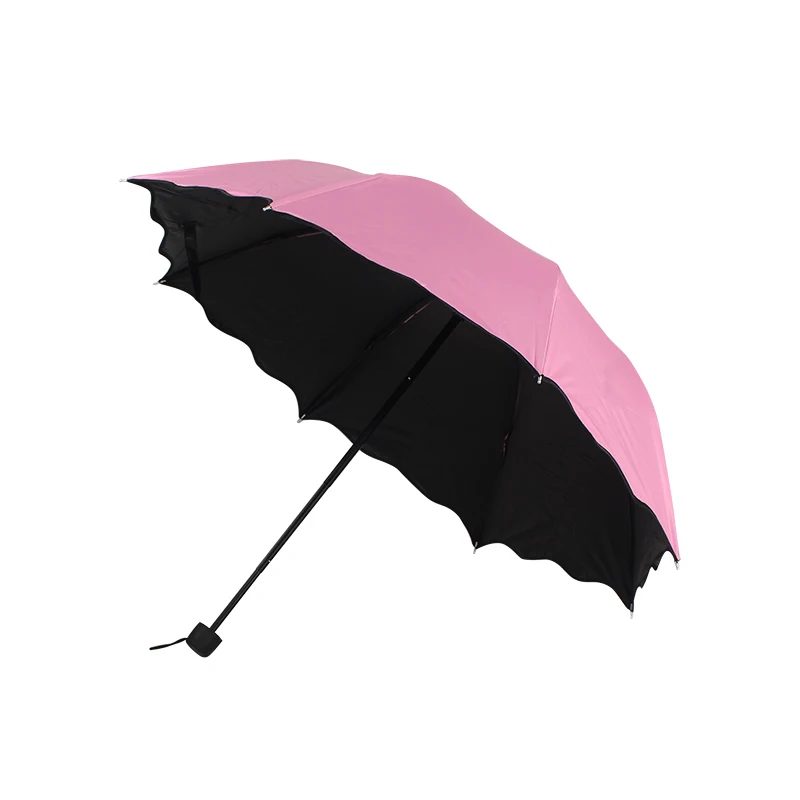 Umbrella small black umbrella sun sunny discoloration in case of water sunscreen plastic | Дом и сад