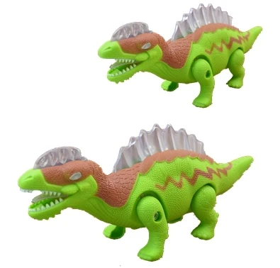 

Jurassic Dinosaurs Electric Simulation World Boy Birthday Gift Will Go Call Light Model Toys Unisex Electronic Plastic Battery