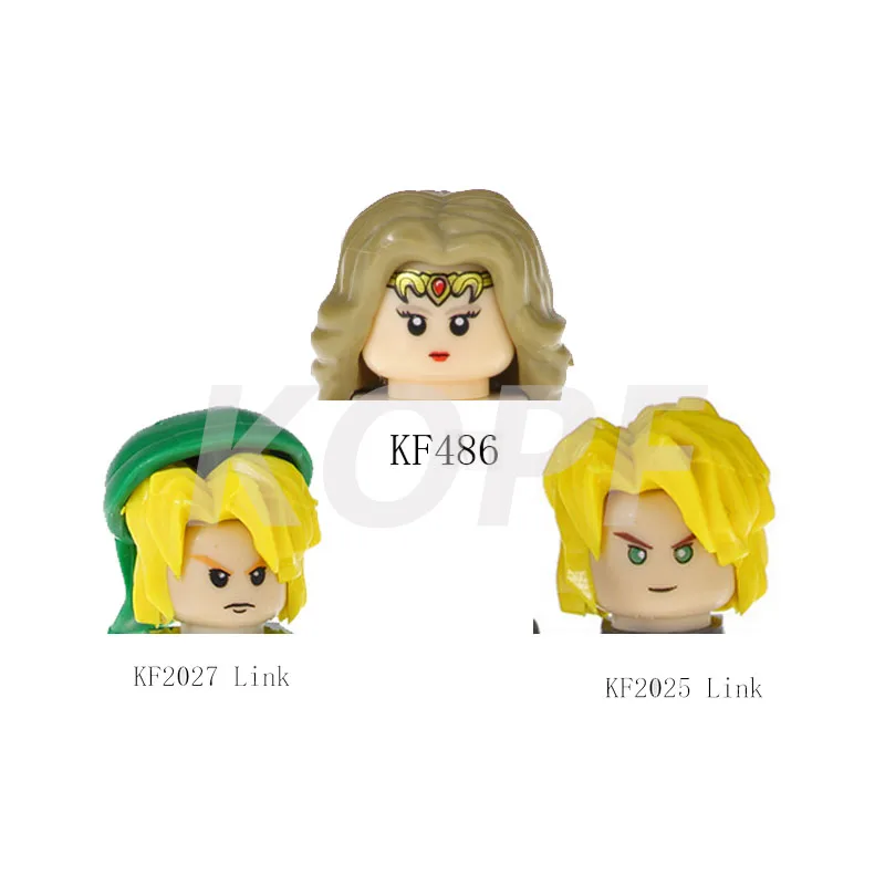 

Single Sales The Famous Game Plastics Link Building Blocks Figures Bricks Toys For Children KF2025 KF2027 KF486