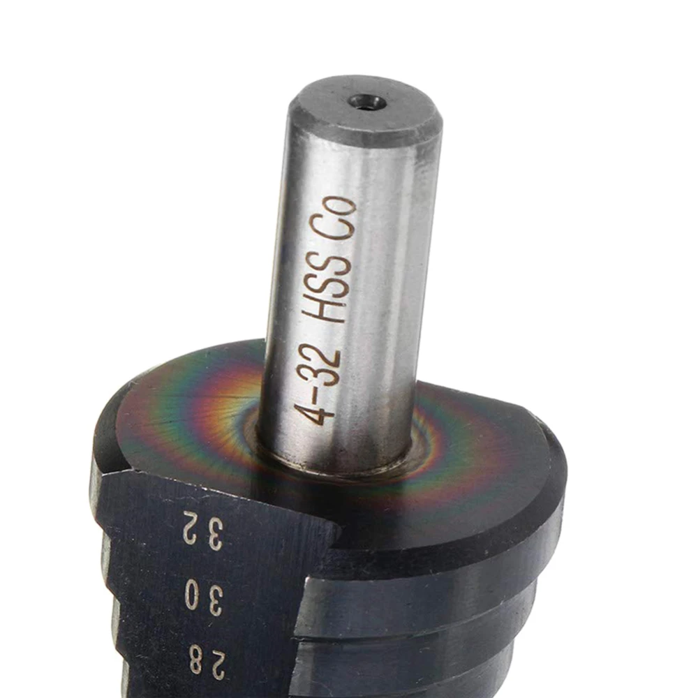 Набор ступенчатых сверл M35 из быстрорежущей стали конические 4 - 12 / 20 32 мм