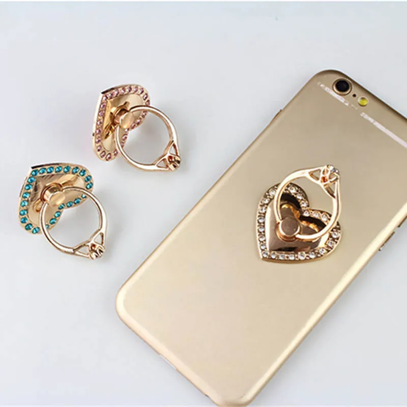 Love Heart 360 Degree Rotation Finger Mobile Phone Stand Holder for iPhone Samsung Tablet Phones AS99 | Мобильные телефоны и