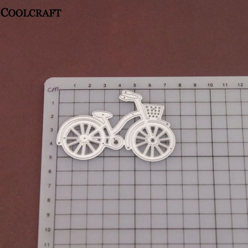 Велосипед Диск DIY коллаж скрапбукинга карты дома трафареты с тиснением Дырокол