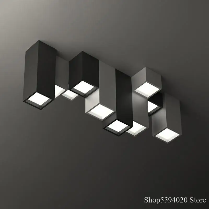 Modern Minimalist Led Chandelier Lights Atmosphere Creative Bedroom Study Nordic Room Combination Living | Лампы и освещение