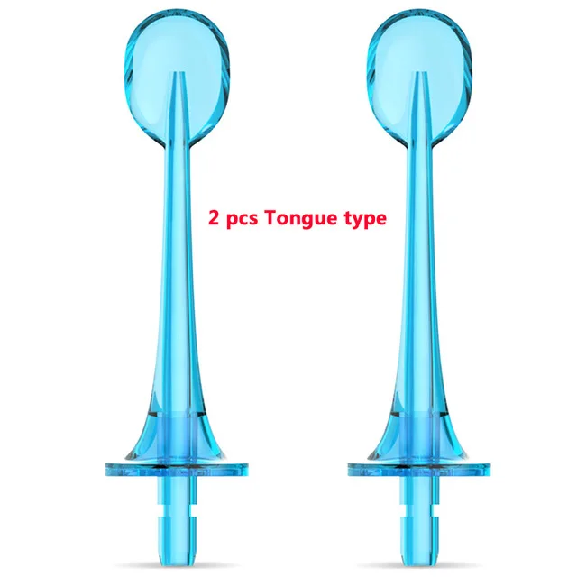 2pcs Tongue Type Xiaomi SOOCAS W3 Портативный 2 шт./компл. водный Flosser выхлопные трубы зубы ирригатор полости рта Стандартный тип от Xiaomi Youpin - Цвет: 2pcs Tongue Type