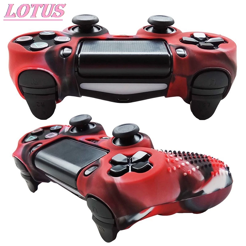 

1PCS Camouflage Silicone Rubber Skin Grip Cover Case For PS4 PlayStation 4 Controller 7.09x4.33inch Hotsale