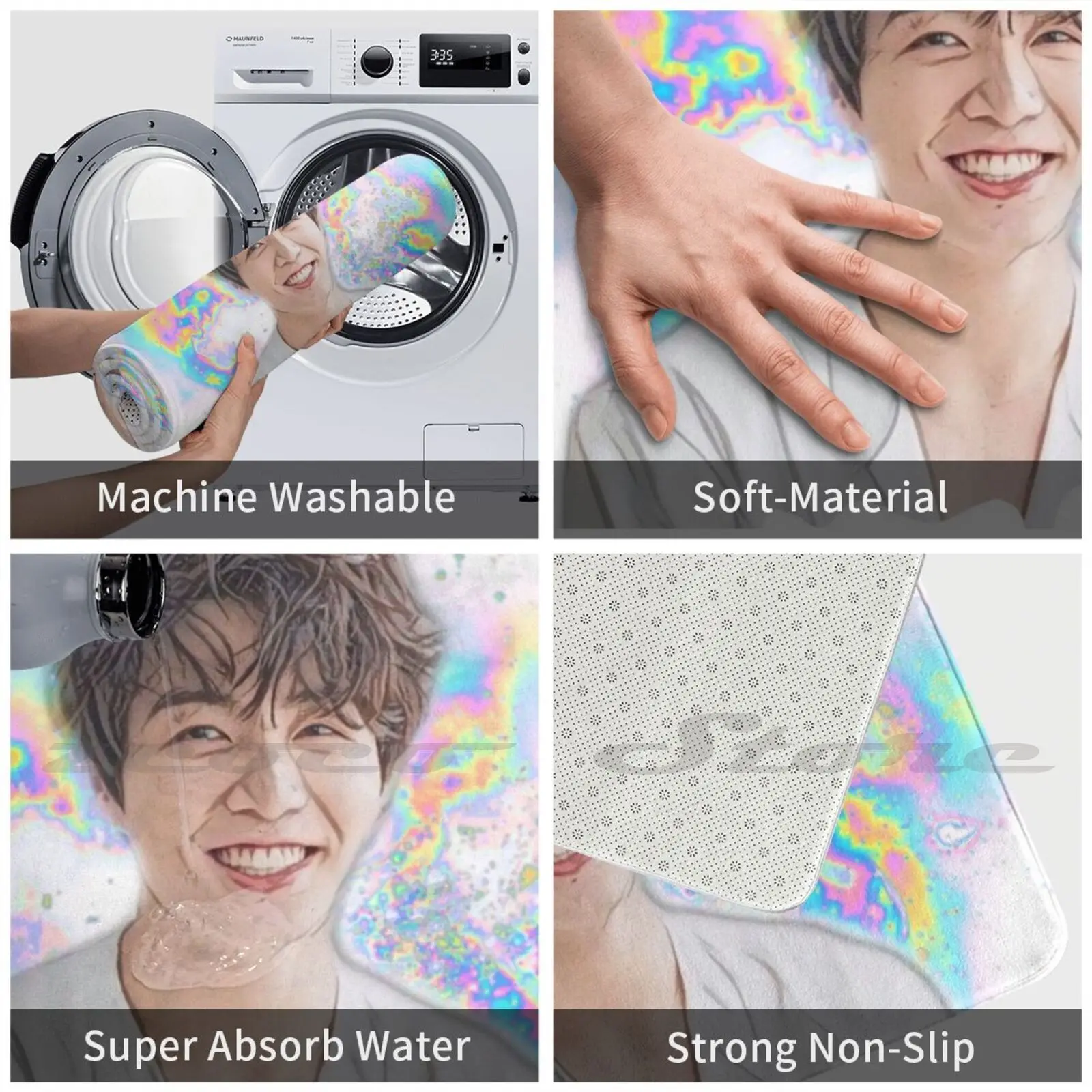 Dealright футболка с коротким рукавом Jungkook Suga Jin Jimin J-Hope V Rm Kpop вырезом лодочкой коврик