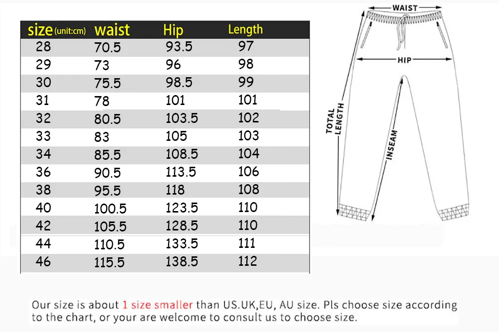 46 Plus Size 2021 Summer High Quality Men's  Baggy Black  Pants Cargo Male solid Casual Denim Fashion Mens Long Jeans Trousers
