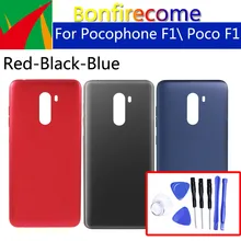 Battery Back Cover For Xiaomi Pocophone F1 Poco F1 Back Battery Door Rear Housing Cover Case Chassis Shell replacement