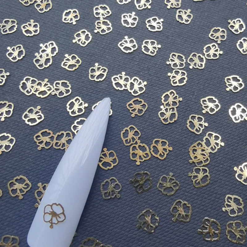 

Цветок Фламинго золото металлик блестки Ломтики для ногтей маникюр DIY 3D дизайн ногтей украшения для женщин девушек DIY Дизайн ногтей гриб