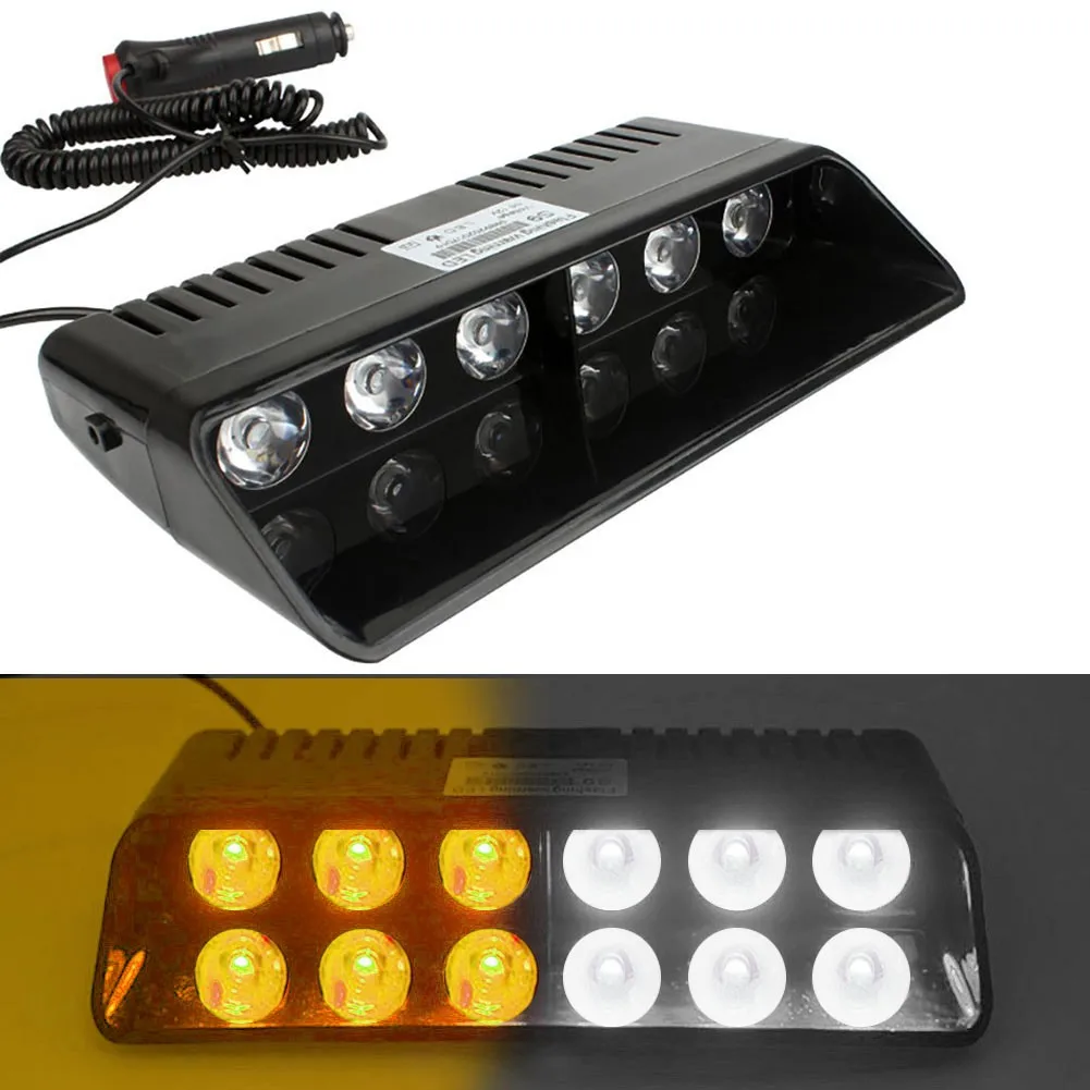 

Car Dash Emergency Strobe Flash Light Bar Warning Lamp Dashboard New Generation LED High-power Flashing Light