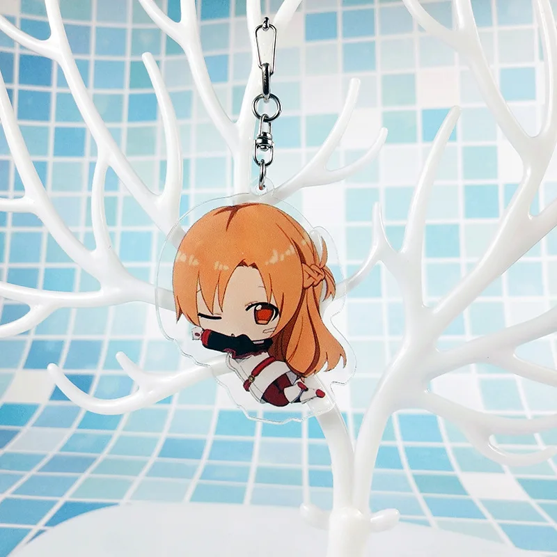 1 шт. Новые брелки для ключей из аниме мастера меча онлайн фигурка Кирито AsunaYuuki