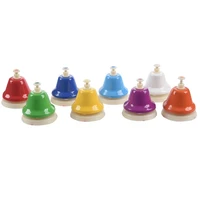 irin 8pcsset 8 note diatonic metal hand bells set percussion instrument for kid children musical instrument toy
