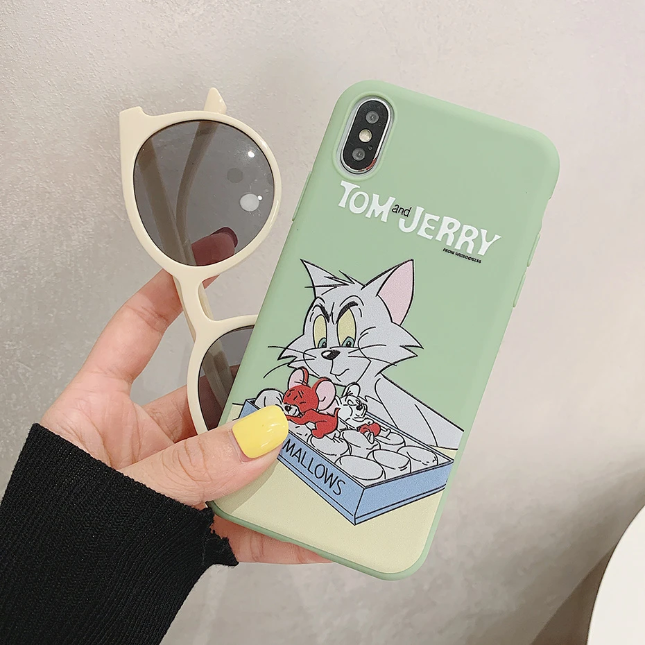 Cartoon Cover Case for iPhone 11 Pro XR X XS Max Tom Jerry Anime Cute TPU Silicone 7 8 6S 6 Plus SE 5S 5 |