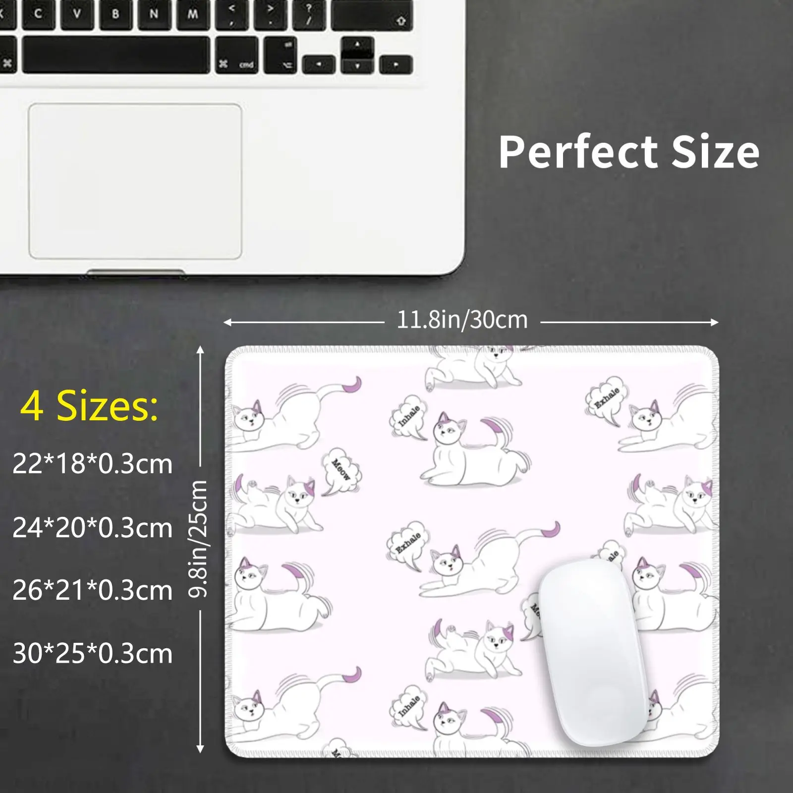 

Inhale. Exhale. Yoga Cat Mouse Pad DIY Print Yoga Yoga Everyday Cat Yoga Cat Yoga Love Yoga Life Yoga
