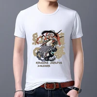 new mens commuter classic t shirt trendy top japanese cartoon comic samurai pattern comfortable mens soft mens shirt s 5xl
