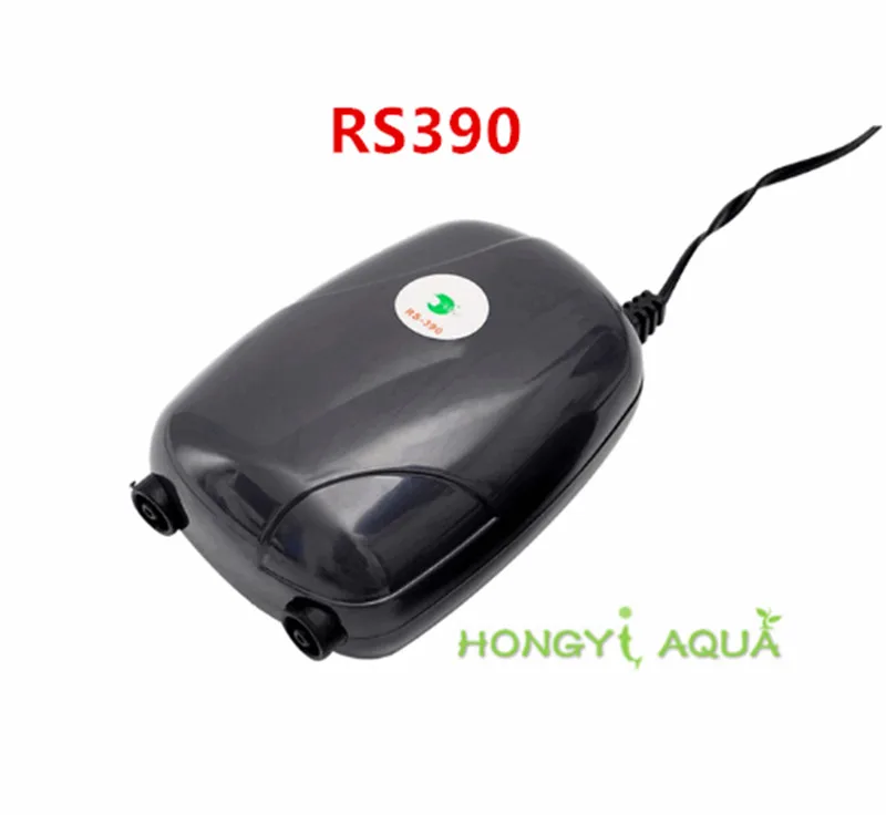 RS390 Кислородный насос для аквариума, аэрационный насос, немой маленький кислородный аппарат, термометр для аквариума, воздушный насос, один двойной RS-390, RS-290 220 В - Цвет: RS390