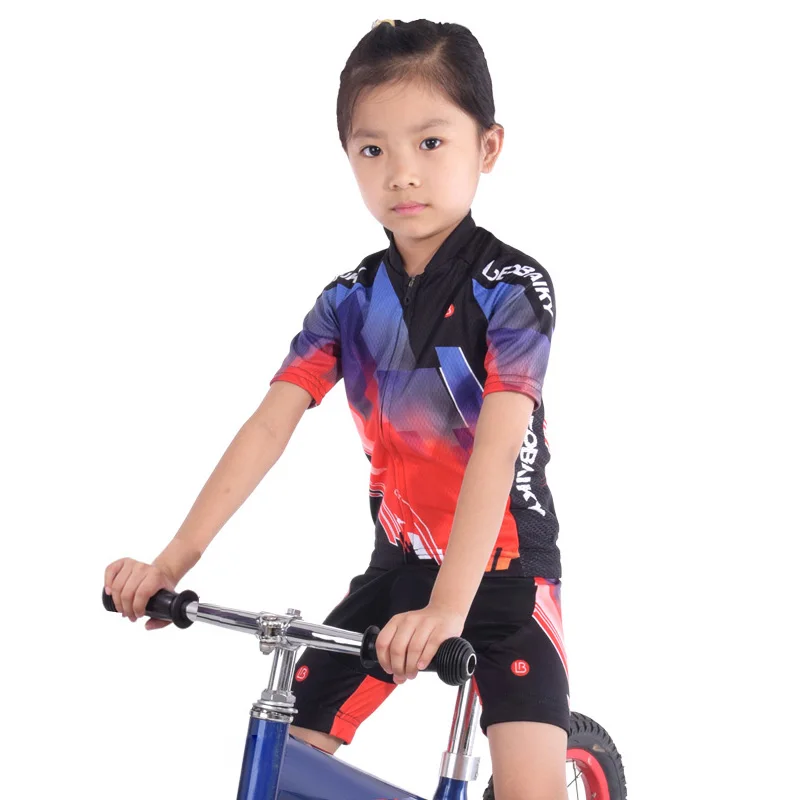 

Baby Summer Short Sleeve Bike Clothes Kids Bicycle Jersey Set Children Sportswear Cycling Wear For Girls Boys Bicicleta Ropa