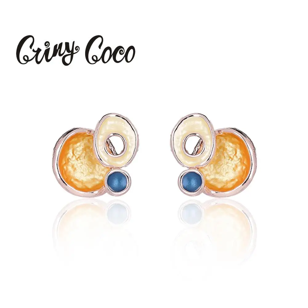 Серьги гвоздики женские геометрической формы классические модные корейские