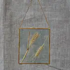 Подвесной старинный латунный портрет из стекла металлическая фоторамка, бронзовые рамы, винтажный держатель, Декорации для дома, двойной подарок, Pi N9J7