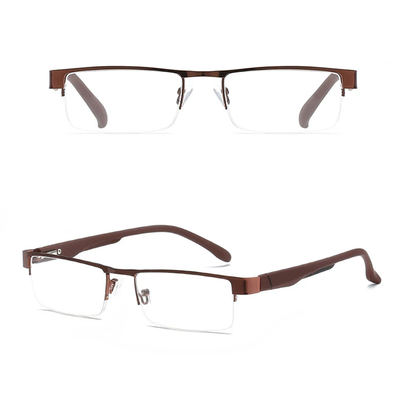 C7-131 Brown Женские очки для чтения из сплава кошачий глаз, 4 стиля, деловые ретро мужские очки по рецепту+ 1,0+ 1,5+ 2,0+ 2,5+ 3,0+ 3,5+ 4,0 - Цвет оправы: C7-131 Brown