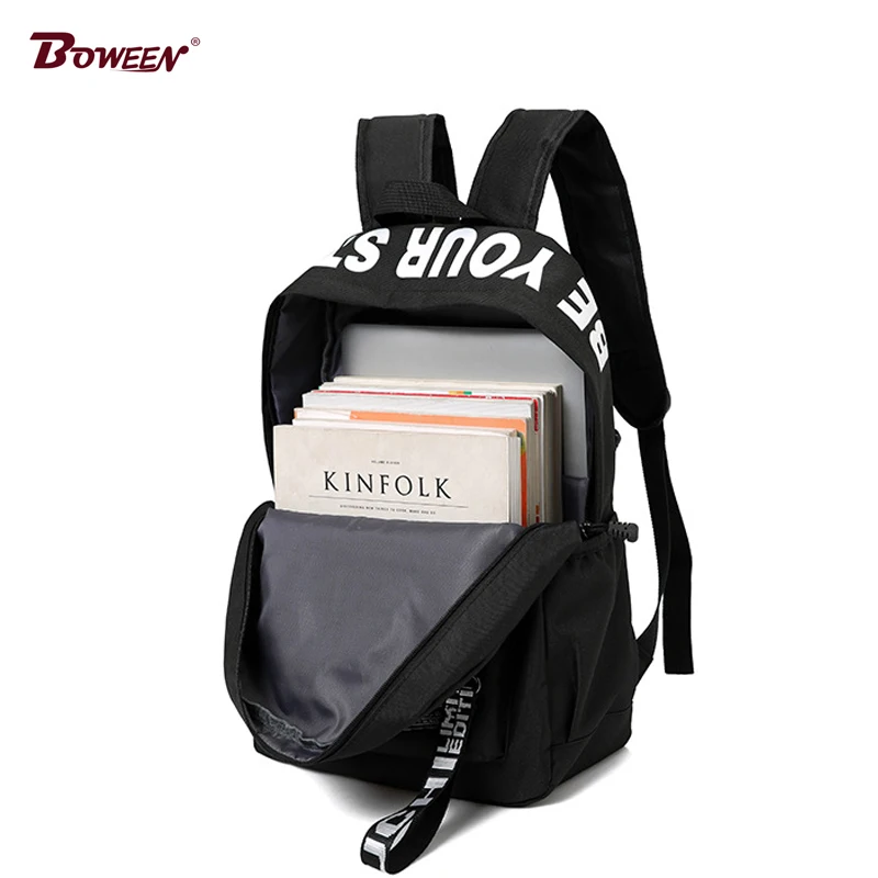 Школьные сумки для девочек подростков студенческий рюкзак черный подростковый