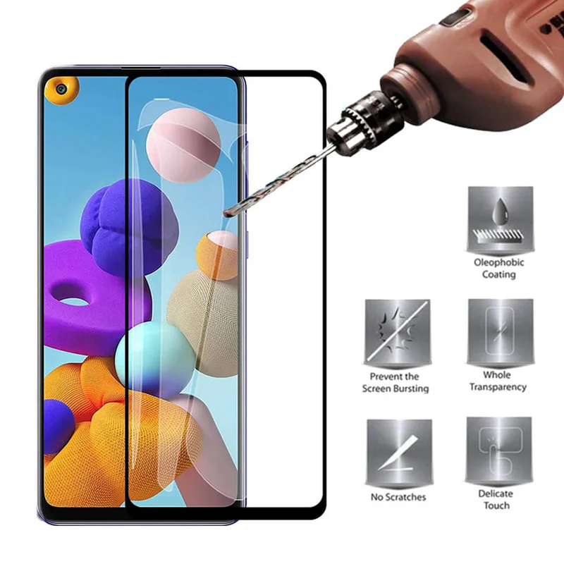 

Защитное стекло для Samsung Galaxy A21S, A21, A31, A41, A51, A71, A30S, A30, A50, M31, M21, M11