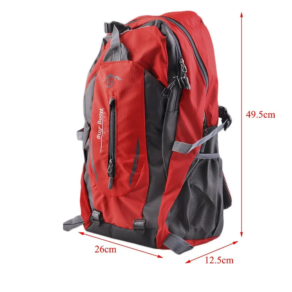 

40L Outdoor Mountaineering Bag Water Repellent Nylon Backpack Unisex Travel Hiking CampingTravel Student Bag Climbing Backpack