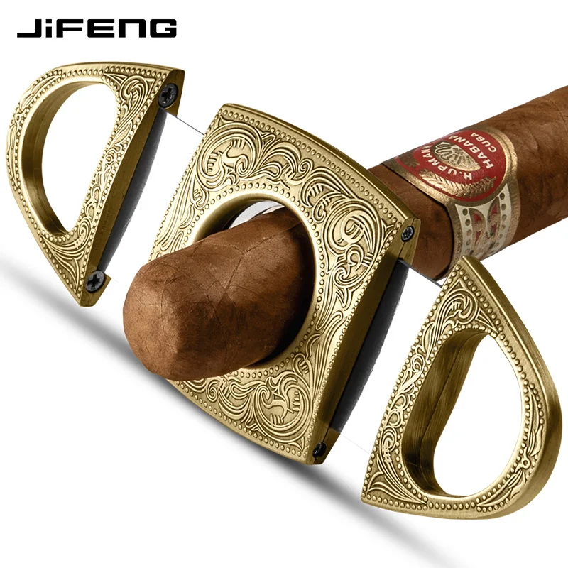 

cigar scissors metal cigar opener stainless steel double blade portable cigar cutter CD-1096